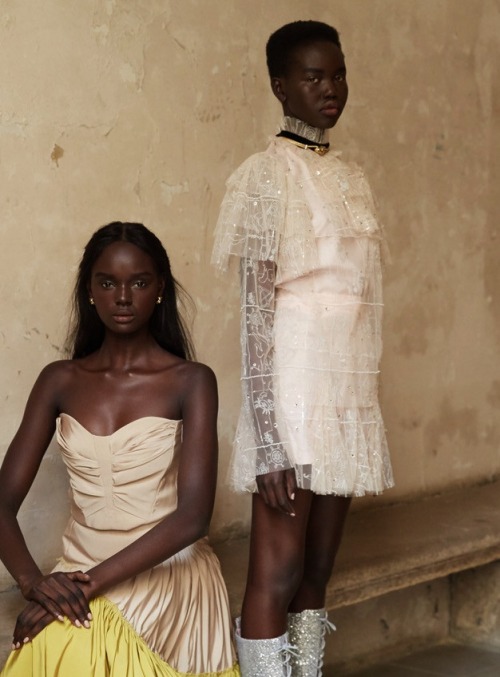 pocmodels:Duckie Thot and Adut Akech by James Nelson for Harper’s Bazaar Australia - 2017