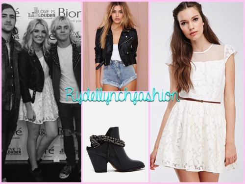 Rydel’s Outfit for the Love is Louder Event;Nasty Gal Moto Zip Crop Jacket (Exact) - Pric