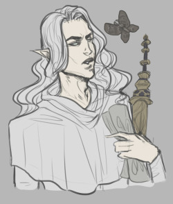 Quick Sketch Of The Blind Moth Priest Between Commissions