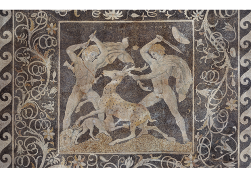 elyssediamond: Deer Hunt mosaic, 325-300 BC, Archaeological Museum of Pella Greece