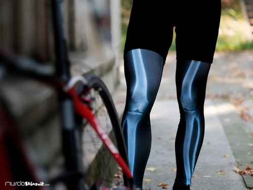 Legwarmers -  Xray leg warmers for anatomy fans who loves unique cycling art design 