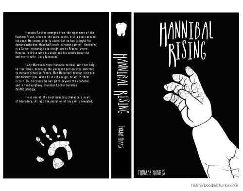 licensetocannibalize:heatherdoodles:Jacket designs for Thomas Harris’ Hannibal Lecter series. These 