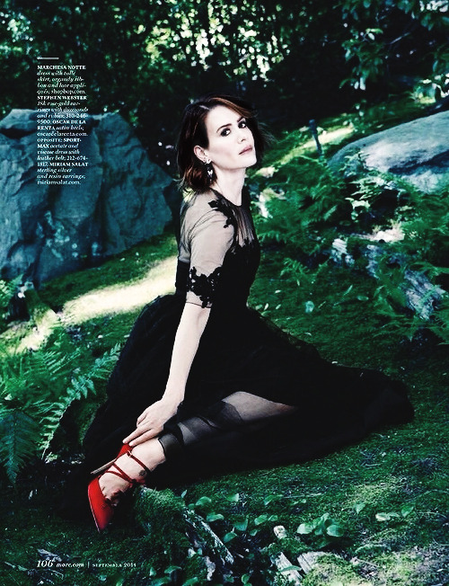 cotilardmarion:  Sarah Paulson photographed for More Magazine September Issue 2014