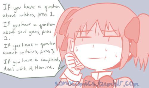 sonocomics:  Madoka: “……I can’t believe this actually worked.”Another suggestion from @leafbladie!Click HERE to check out more assorted anime/cartoon comics, including more Madoka Magica!Click HERE to view my schedule for the current month!I’ve