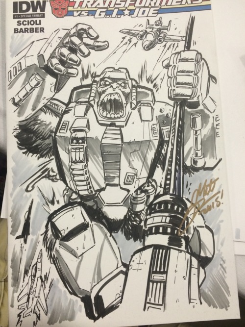 chrismcfeely:  spankzilla85:  Botcon sketches, part 1!  Krulos from Dino Riders, man, that’s getting deep into the Welker resume!