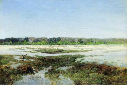 artist-levitan: Early spring, 1895, Isaac LevitanMedium: oil,canvas