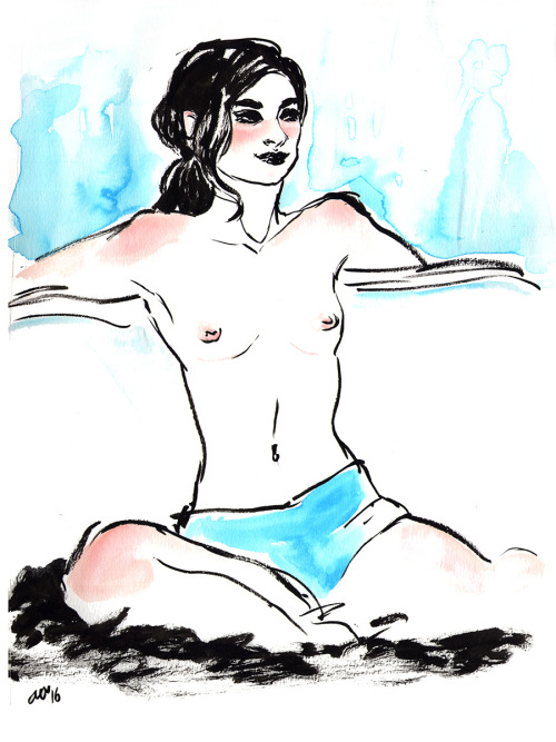 Some poses from the Belle Sf Nude Sketch Party last month