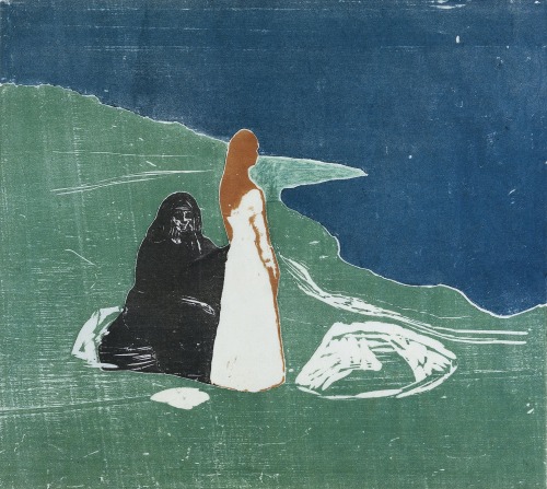 thusreluctant:Two Women on the Beach by Edvard Munch