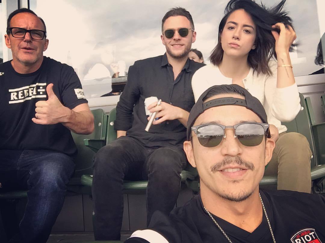 winchestersk:  Agents of SHIELD family / cast at the LA Galaxy Game!! #agentsOfSHIELD