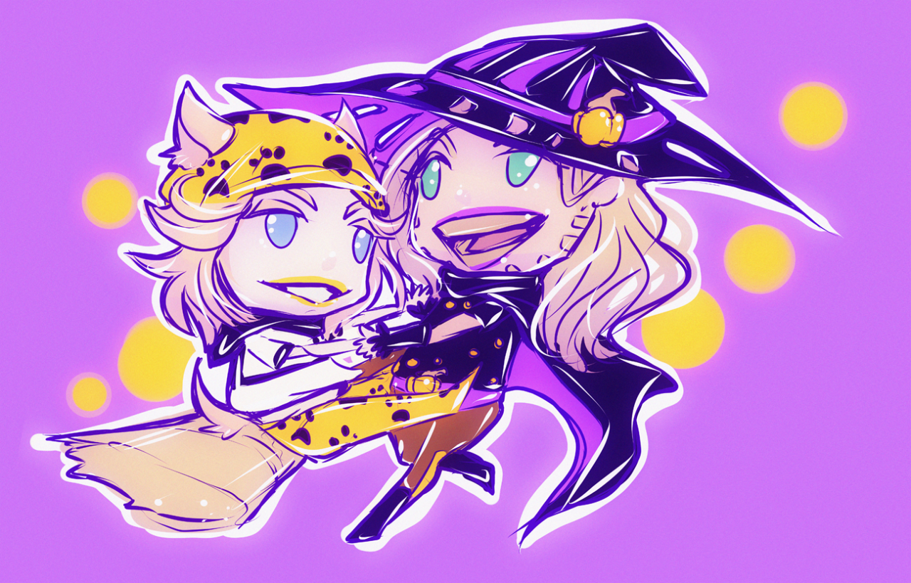 churriart:  Some JJBA Halloweenies. 