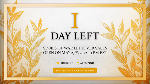 Get your wallets and your Reblog buttons ready and sharpened – our leftover sales open TOMORROW! Don