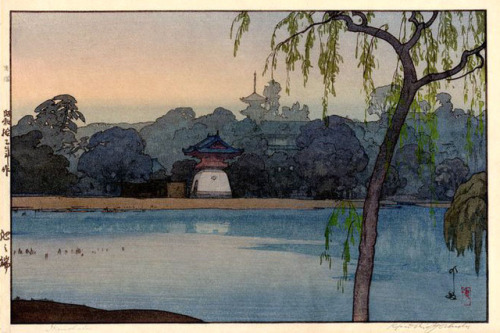 Hiroshi Yoshida, Ikenohata, 1937signed in sumi ink, Yoshida, with red artist’s seal Hiroshi, w