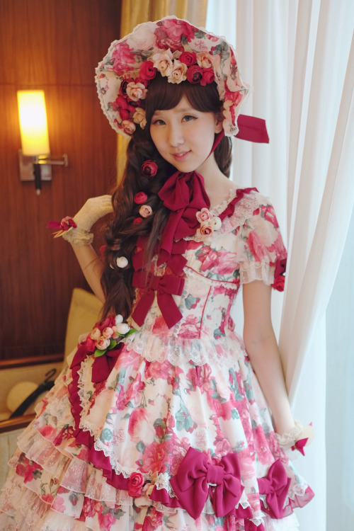 My outfit for Angelic Pretty’s Princess Night in Shanghai tea party &lt;3 I made a bunch o