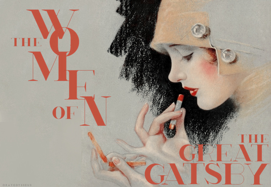 okayodysseus:  the women of the great gatsby, featuring makeup advertisements of