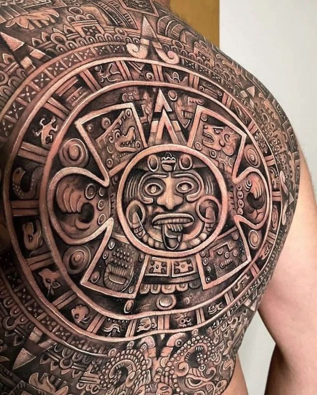 Aztec calendar  Funky Rooster Tattoo and Art Studio  Facebook