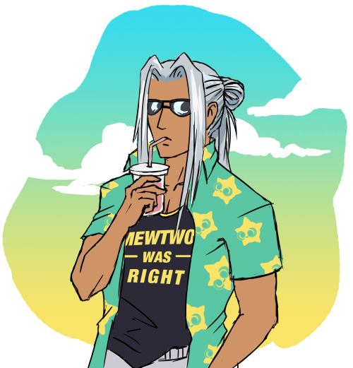 fury-brand: Alolan Sephiroth is becoming one with the sun. This image is everything