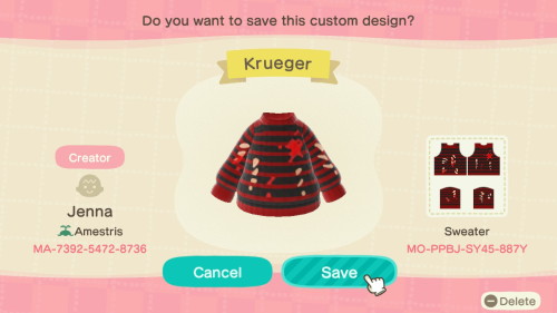 listen,..,., everyone does at least one freddy krueger sweater, and this one was really me covering 