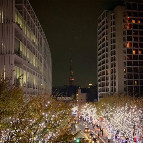 #roppongihills #tokyo #japan #nightview #tokyotower (Roppongi Hills 六本木ヒルズ)