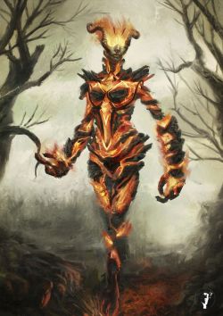 notyouraverageeggroll:  Flame Atronach and