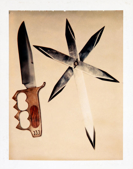andywarhol-art:  Knives, 1981 polaroid photograph 4 x 3 ¼ inches; 10.2 x 8.3 cm