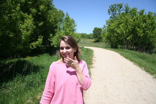 A facial in the park. Obviously not taken recently.  I’ve told the story of this day before, b