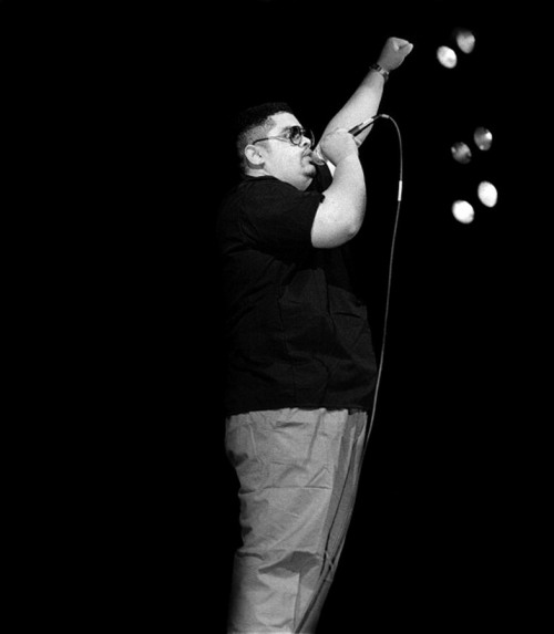  Heavy D performing at the Holiday Star Theater adult photos