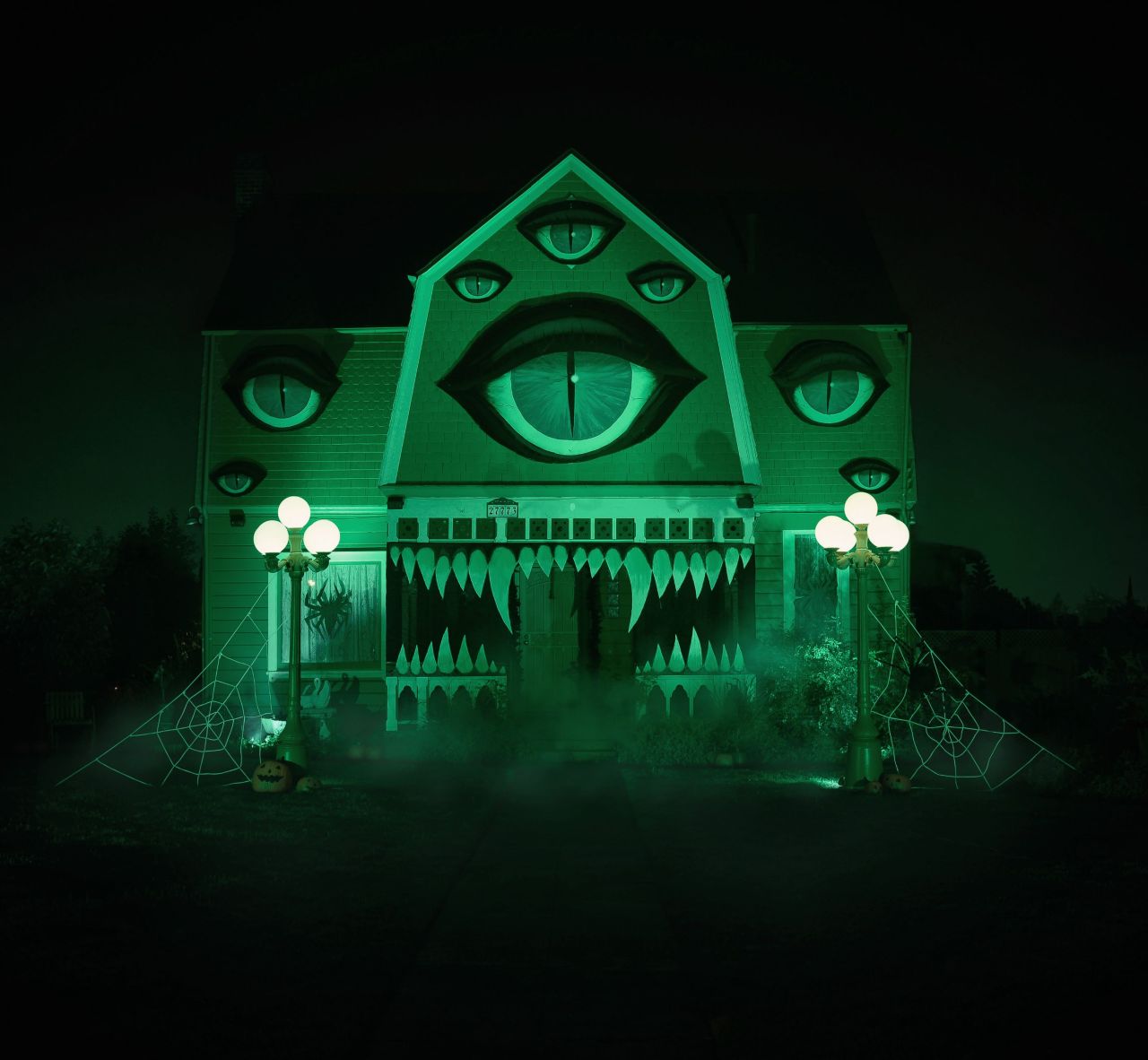 stability:  Christine H McConnell decorated her parent’s house for Halloween  