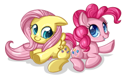 madame-fluttershy:  Chibis Fluttershy and