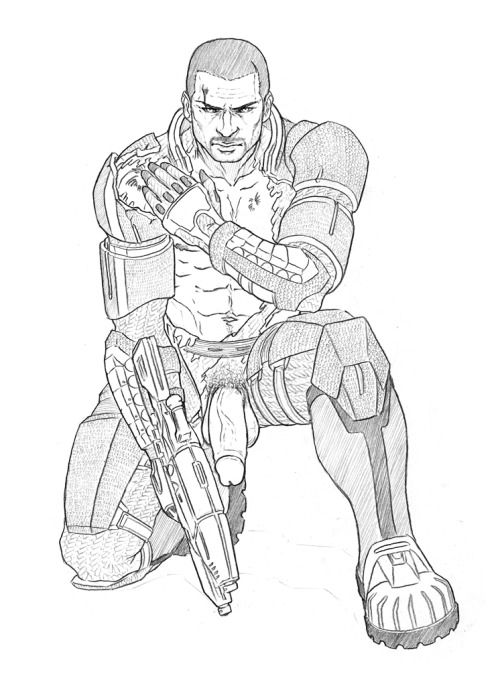 yummy-yaoi:  Commander Shepard and Kaidan porn pictures