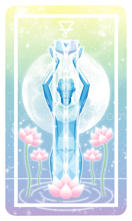 The Court of Cups from The Prism Tarot. Launching tomorrow 6/30 on Kickstarter!www.kickstart