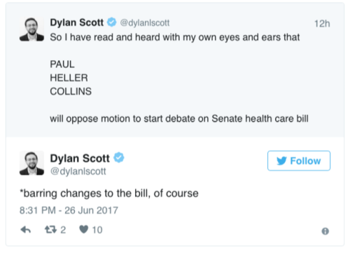 prettyarbitrary: wilwheaton: micdotcom: Senate Republicans’ Obamacare repeal bill may be flatl