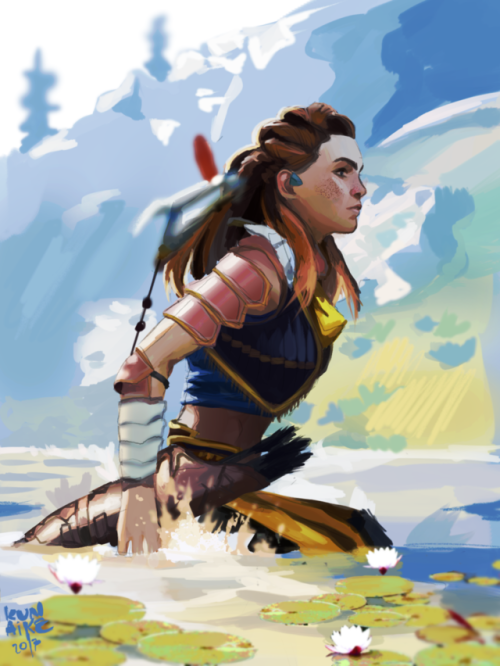 aloy speedpaint referenced from one of my photos !sorry for the inactivity lately i hope to draw som