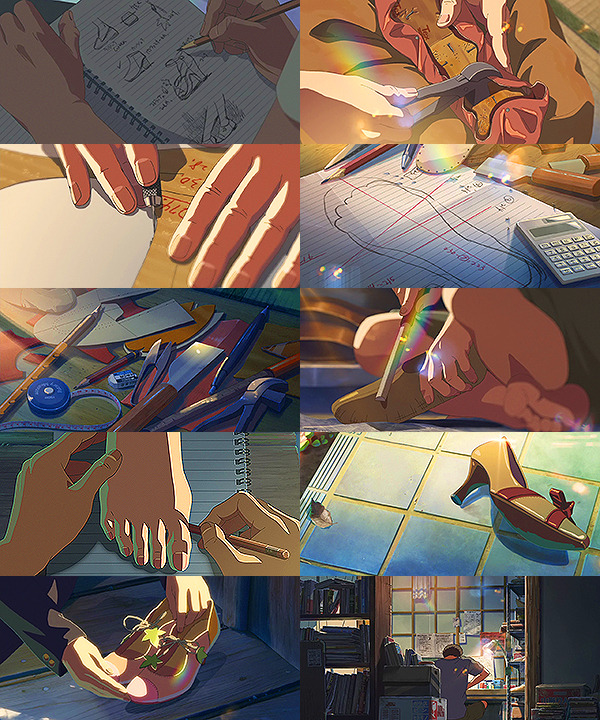 darkerthanblack:  Kotonoha no Niwa - 言の葉の庭  ⇢  primary colors   