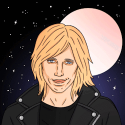 blondebrainpower:Tom Petty by  Robin Eisenberg  