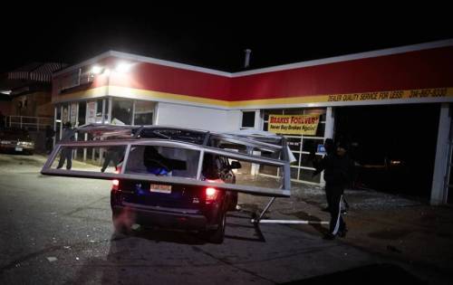 micdotcom:  20 photos show exactly what happened in Ferguson last night (2 of 2)  As dawn crept over Ferguson and its neighboring suburbs, the task of rebuilding after a night filled with tragedy loomed large. And it’s not tragic because stores were