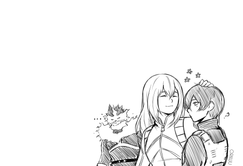 oriiwu:Ok but AU where Rei is a badass pro hero and Shouto has a fcking decent family???