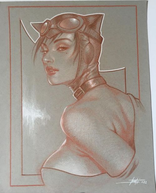 Good morning, Catwoman bust traveling to a new home. . . . . . @catwoman_dccomic #catwoman #selinaky