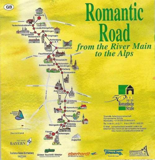 thatswhywelovegermany:The Romantic Road is a theme route through the states of Bavaria and Baden-W&u