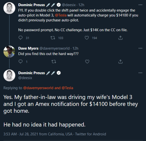 duxwontobey:kineticpenguin:grouchythefish:Genuinely appalled at this guy still being so pro-tesla  It keeps happening this also means that the car comes with this already installed, and you pay for the privilege of using it, not to actually have it added