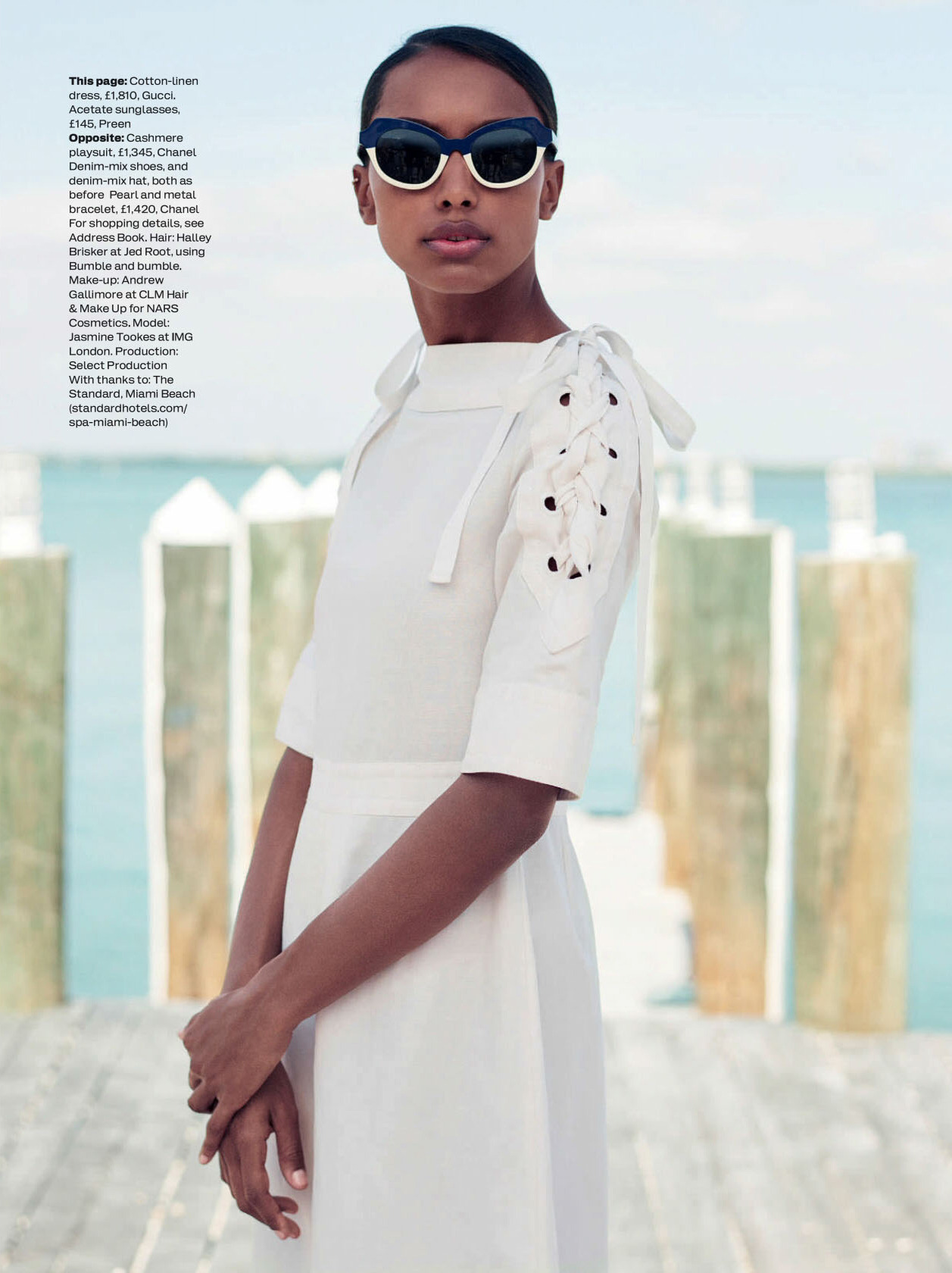 global-fashions:  Jasmine Tookes - Elle UK May 2015photos Bjarne Jonasson