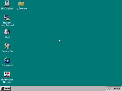 Windows 95 - First boot