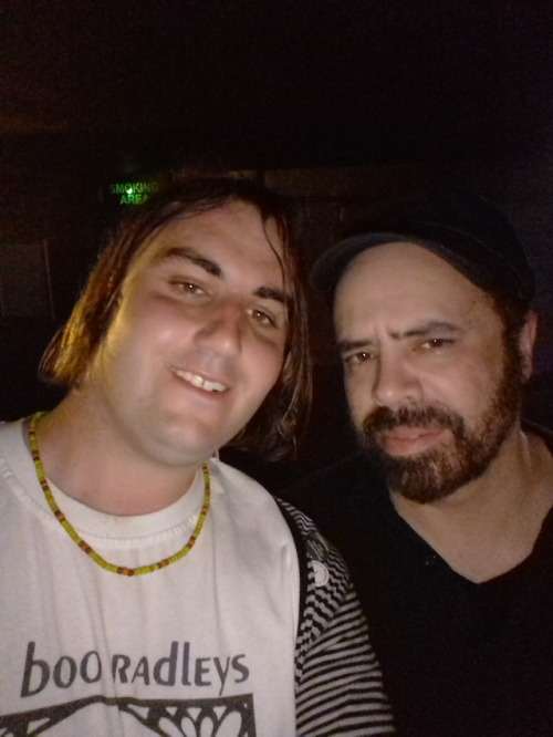 Me and the frontman of Swervedriver, Adam Franklin