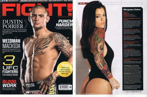 June issue of FIGHT! Magazine featuring Morganne Porn Photo Pics