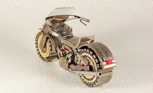 steam-on-steampunk:  motorcycle from watches dkart71~Steampunk Love •❀• by Airship Commander HG Havisham