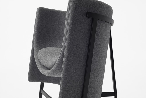 The Kite Chair by NendoIn the search for a comfortable chair with a small footprint for common space