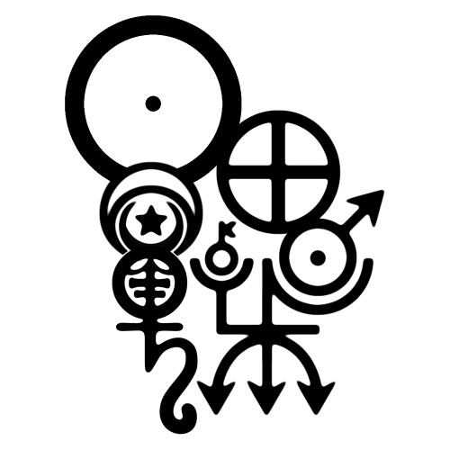 qedavathegrey: Seal of Planets –  From the top left descending: The Sun, the Moon, nestle