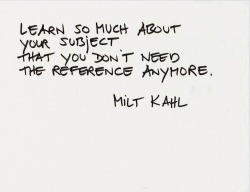 The-Disney-Elite:  Milt Kahl’s Words Of Wisdom For Aspiring Animators. (X) Oh,