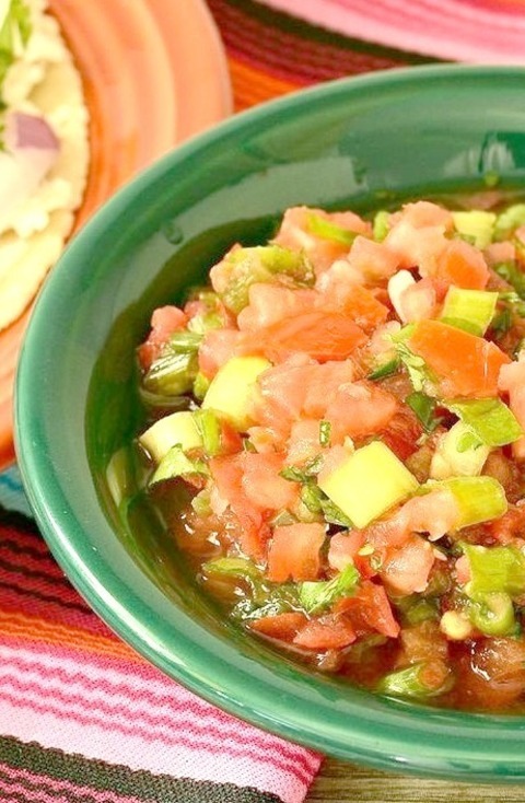 Salsa - Fresh Tomato Salsa Restaurant-Style Fresh Tomato Salsa With Green Onions, Garlic, And Cilantro