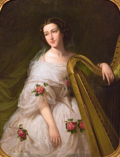 Portrait of a woman by Luis de Madrazo y Kuntz, 1860s