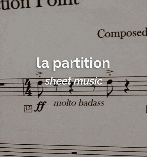 dailyfrench:le 3 novembre   ⋮   la partition   ⋮   sheet music